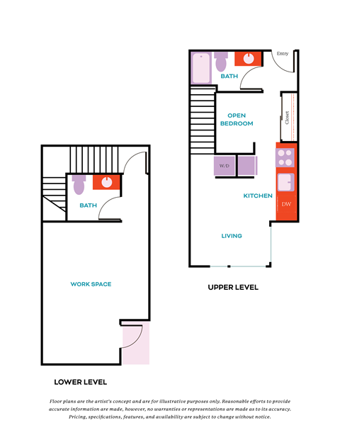 a floor plan of a house with a lower level and a upper level floor plan